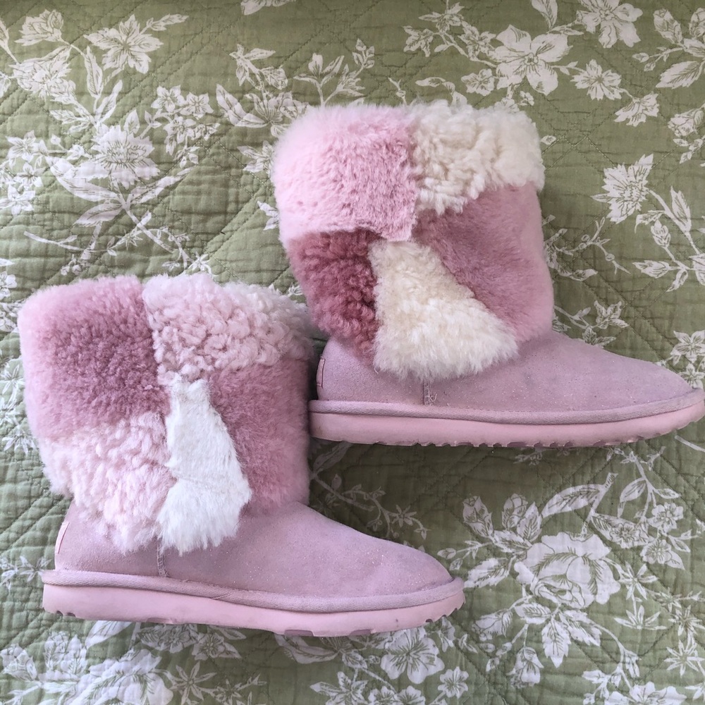 Girls Ugg Pink Boots Size 3